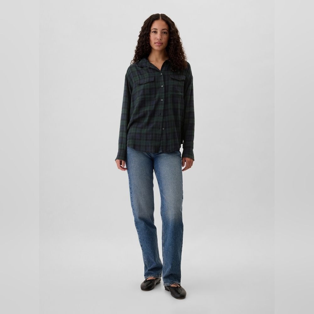 Plaid Button-Up Shirt - Picture 4 of 4